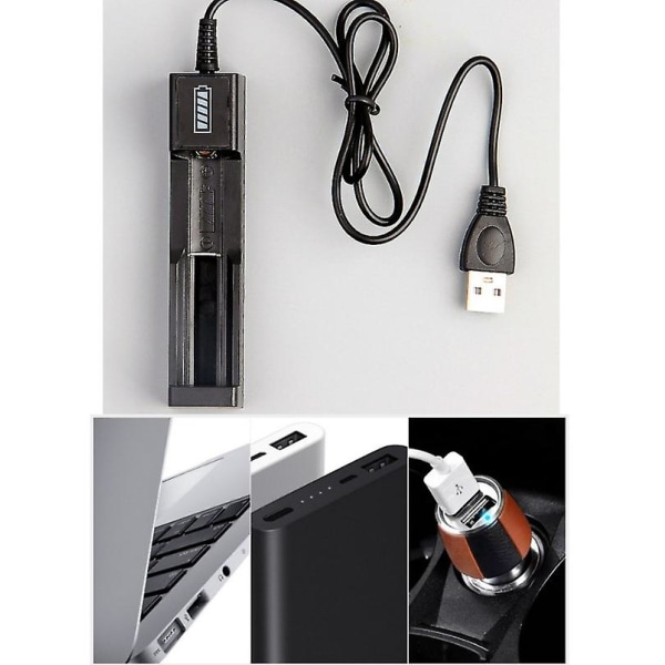 Li-ion batteri 1 A batterioplader til 14500, li-ion batteri 1 A batterioplader til 14500