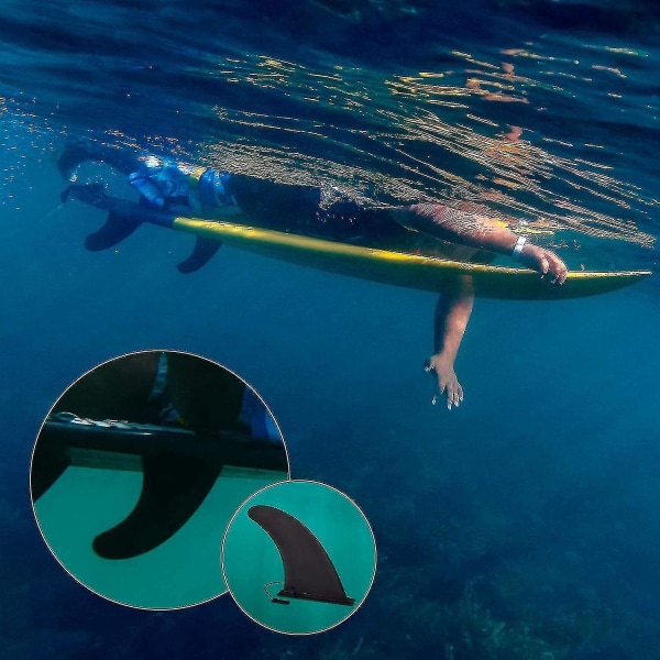 Aftageligt Universal Sup Fin, Up Fin Erstatning Kanotilbehør til Longboard Surfboard