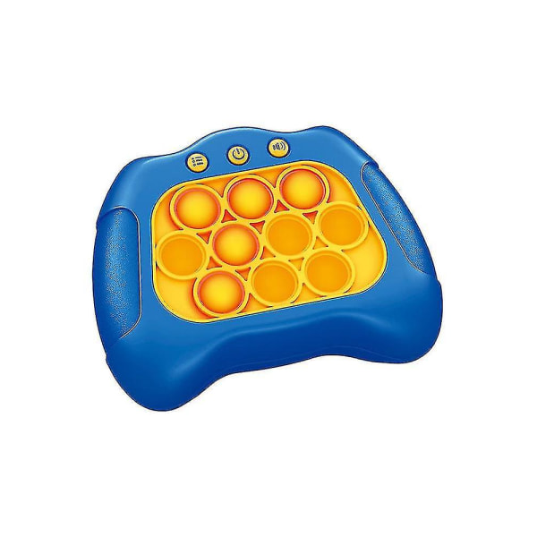 Pop Push It Game Controller Bubble Sensory Fidget Toy Electronic Whack Console Dark Blue