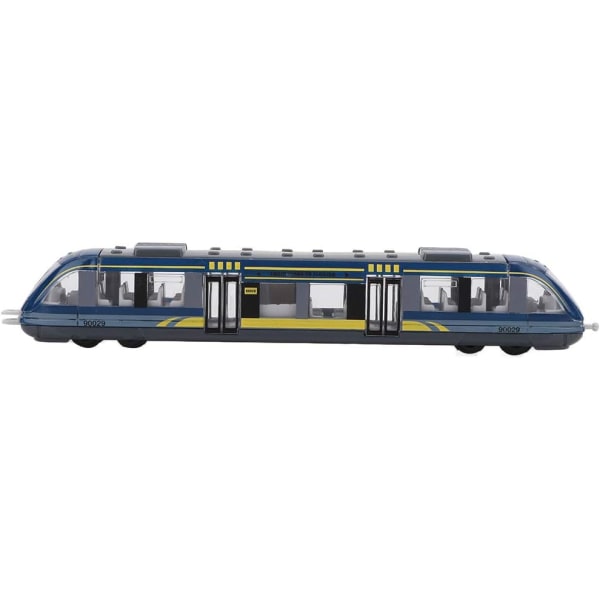 Mini modellbil, simuleringslegeringståg modell metall formgjutna modellbilar för barn (blå)