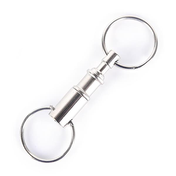 3/5 st Utomhus Avtagbar Snabbkoppling Nyckelring Silver 5 Pcs