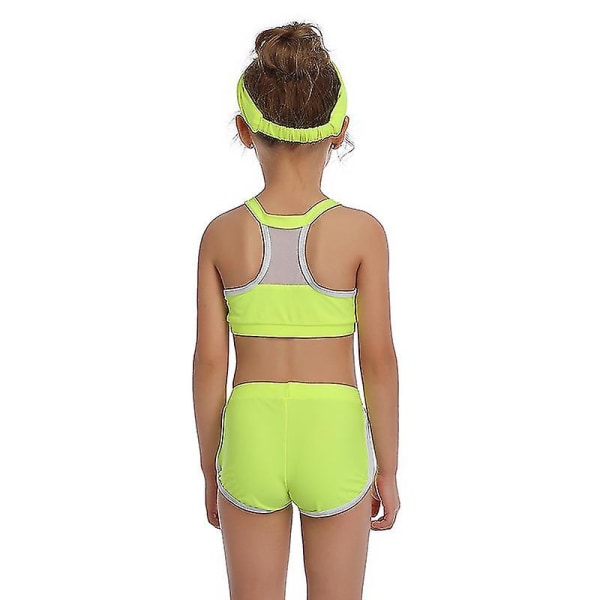 Grön Sport Girl Bikini Baddräkt