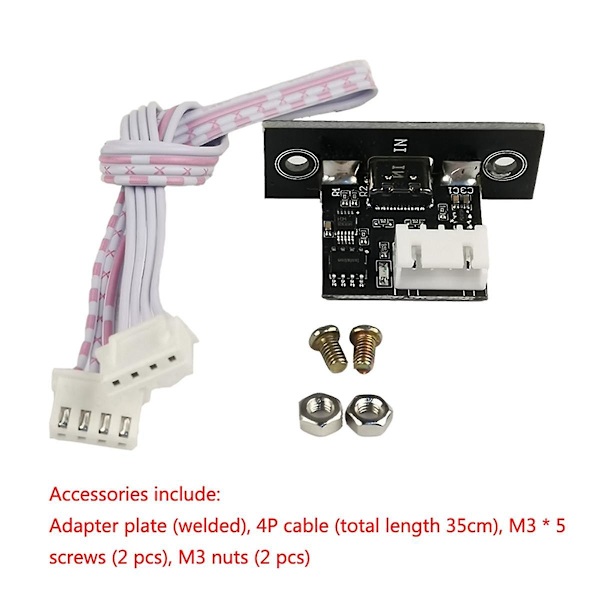 Isolerad USB till TTL USB-C till seriell port UART-modul nedladdningslinje uppgraderingsborste industriell kvalitet 3,3V med tillbehör Black