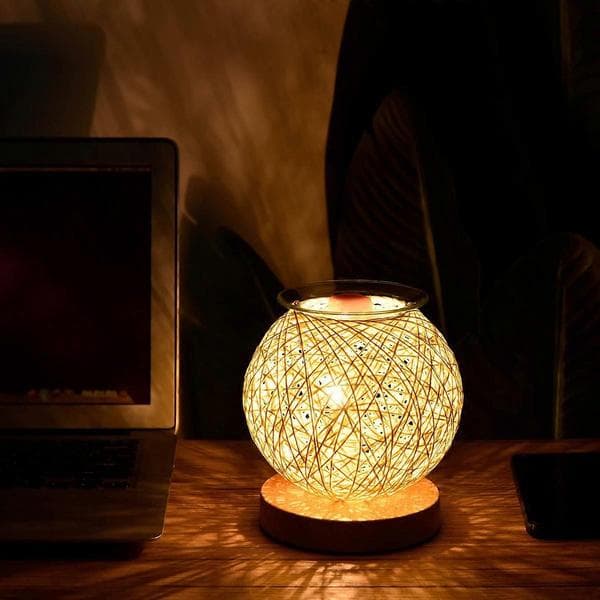 Aroma Elektrisk Vokssmelter 3D Aroma Lampe Æterisk Oliebrænder Lys Aromaterapi Diffuser Natlys Stik