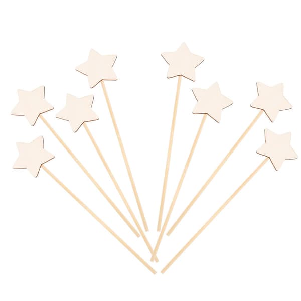 8 stk DIY tryllestave håndlavede træ tryllestave pinde DIY maleri tryllestave
