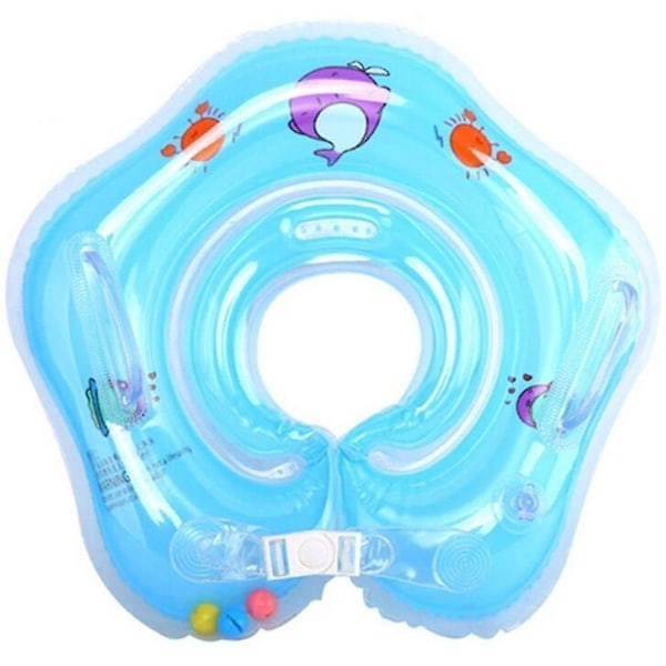 Toddler Nyfødt oppustelig baby svømmekrave legetøj Flyde sikkerhedshjælp legetøj Blue