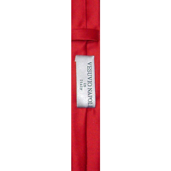 Vesuvio Napoli smal slips Extra mager tunn 1,5-tums slips för män Red One Size