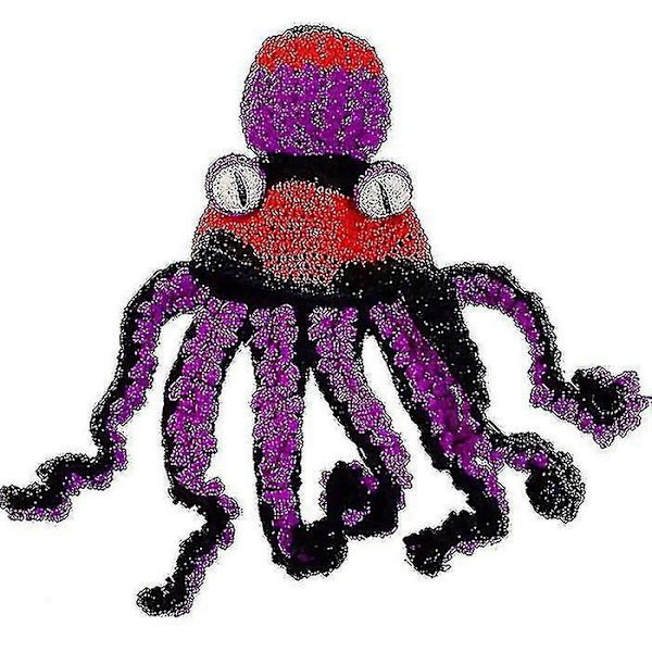 Ny Halloween-hatt 2022 Bläckfiskhatt Rolig Huvudbonad Handgjord Bläckfiskform black