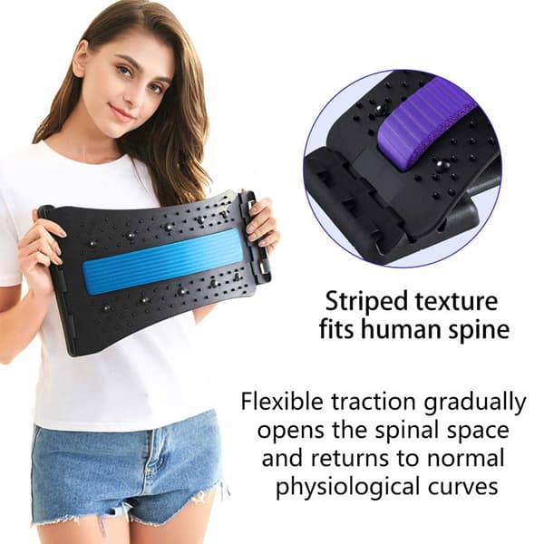 Back Stretcher for Back Lumbar Stretch - Acupressure Back Massage black