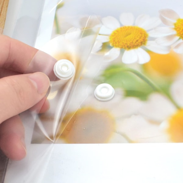 5 st plastfickor A4 mapp med genomskinlig dragkedja