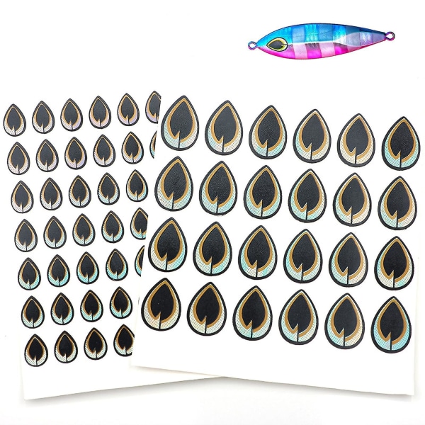 70/72Pcs 3D Fishing Lure Eyes Luminous Realistic Self Adhesive Plastic Artificial Simulation Stickers Fish Lures Accessories Small