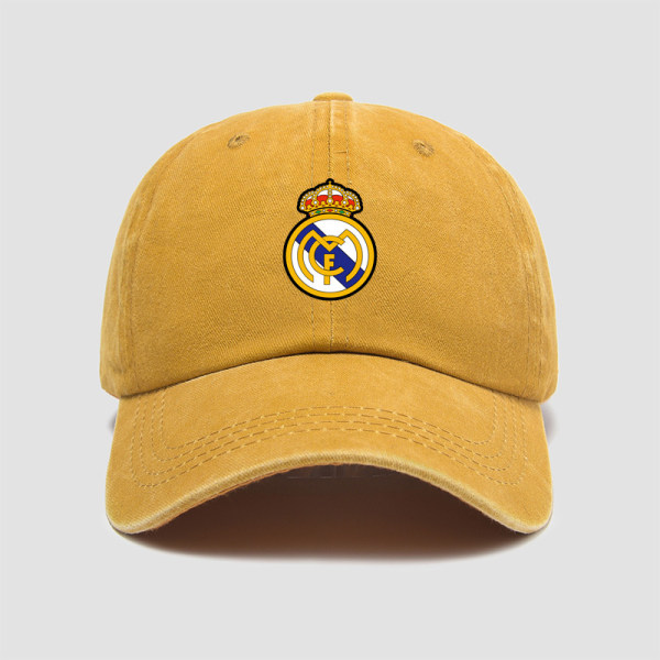 UUSI Real Madrid Champions League Club Sports Training Hattu Miesten ja Naisten Baseball Lippalakki Pieni Fresh Pehmeä Lippalakki yellow