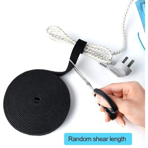 Fastening Tape Hook and Loop Cable Ties Reusable Self Adhesve Straps for Cable Organization 6M*2CM