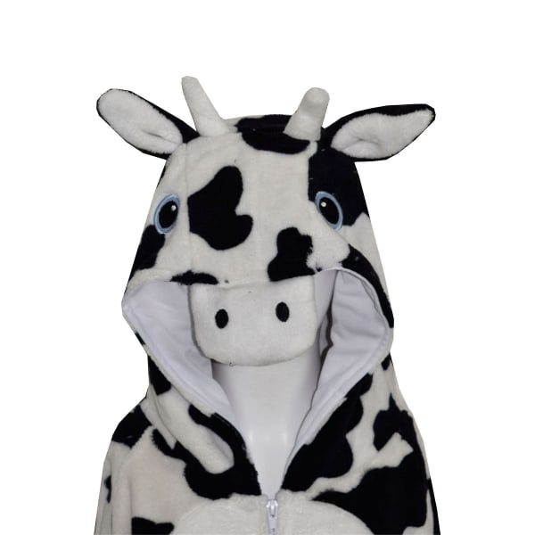 Unisex Fleece Kutrykk Loungewear Onesie Cow 11-12 Years