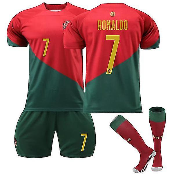 Portugal Home Football Lasten paita nro 7 Cristiano Ronaldo 8-9 vuotta