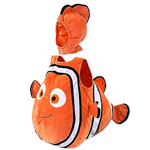 Anime Clown Fish Moni Söpö Lasten Cos-asu Baby Yhdistelmä Leikkipuku Performanssiasu S(80-90CM)