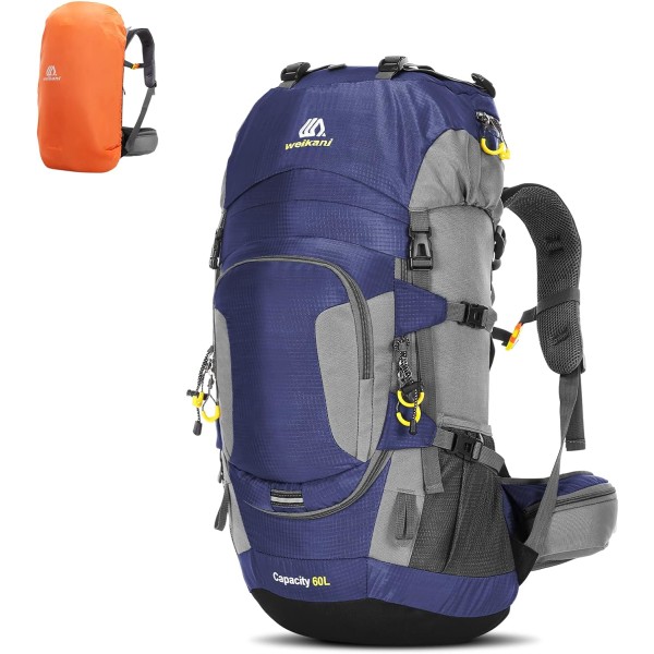 Vandringsryggsäck, 60L Ultralätt ryggsäck för bergsklättring Klättring Trekking Sport Travel Camping