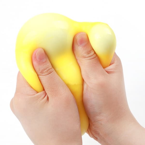 2 stk. Ost Squishy Sensorisk Legetøj, Gul Ost Blød Klemme Fidget til Stresslindring, 5 cm