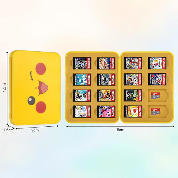 Spelkortförvaringsfodral, Nintendo Switch Kassettlagring med 16 Slots Spelkortförvaringsfodral för 3DS/3DS/DSI/DSI XL