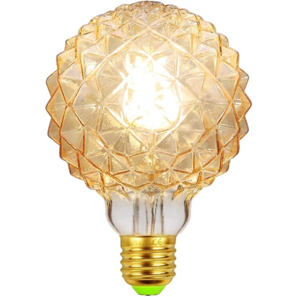 Led-lampor Vintage Bulb Led Filament Edison Bulb 4w Ej dimbar Special dekorativa glödlampor 220/240v E27 Heat Glow (g95 Golden Pineapple)