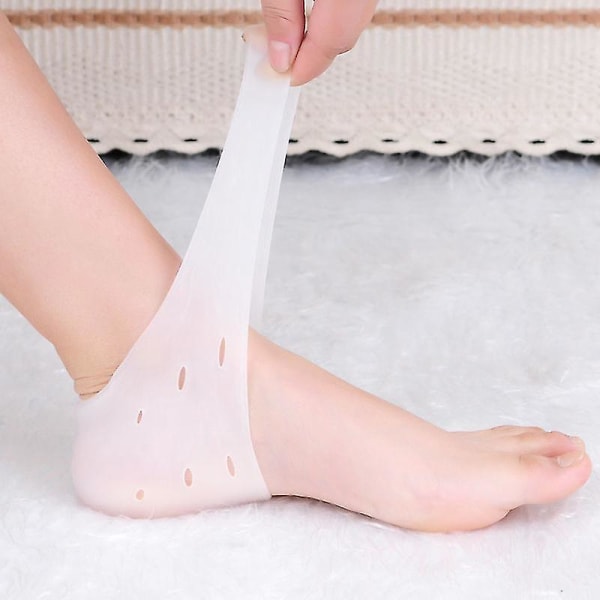 3 par silikon hælbeskyttere sokker pr