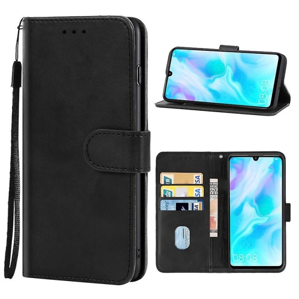 Huawei P30 Lite nahkainen phone case(musta)
