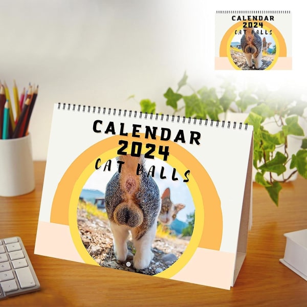 Kalender 2024 Kattebolde, Kattebolde Kalender 2024, Cats Buttholes Calendar, Finurlige Og Sjove Kattebilleder Funny Cat Butthole Calendar Gift 1pcs