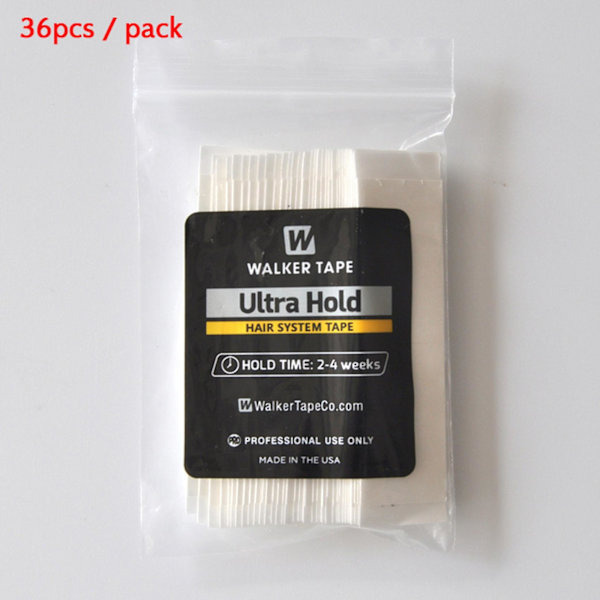 72 st/förpackning Superstarkt fixerat hårtejpfäste dubbelsidig tejp för tupé spetsperuk Fi White
