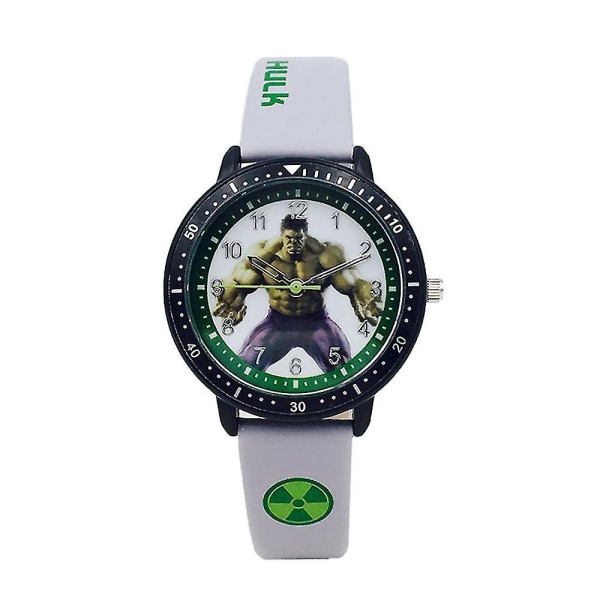 Spider-man Quartz Klocka Superhjälte Thor Hulk Barn Student Cartoon Armbandsur Gåvor Grey