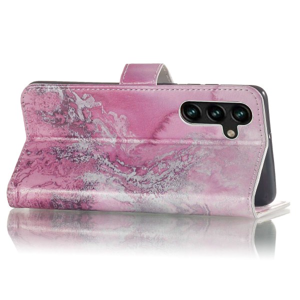 Samsung Galaxy A35 Case Printed Painettu Folio Puhelimen Coverwater Marble Pink Style G Samsung Galaxy A35 5G