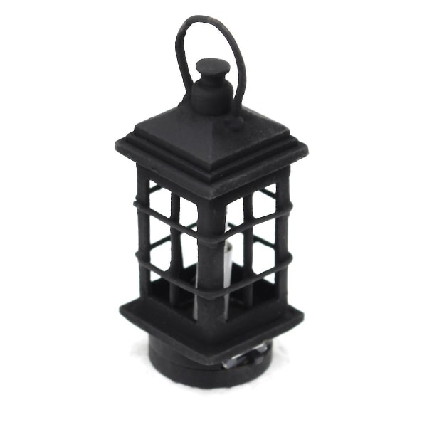 1:12 Miniatyr LED-lampa Vägglampa Bright Hollow Light Skrivbordslampa Med Switch Doll House