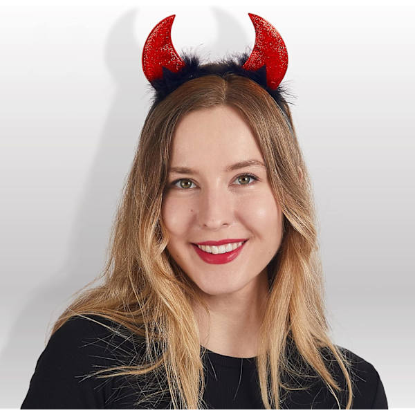 Halloweenin paholaisen sarvet -panta demonin sarvet -päähine punaiset paholaisen sarvet punaiset paholaisen asusteet lapsille naisille miehille Halloween-juhliin