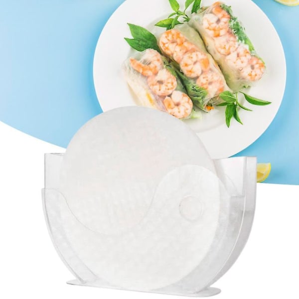 Rispapir vandskål BPA-fri fødevaregodkendt opvaskemaskine Sikker genanvendelig rispapirholder Sommer Spring R