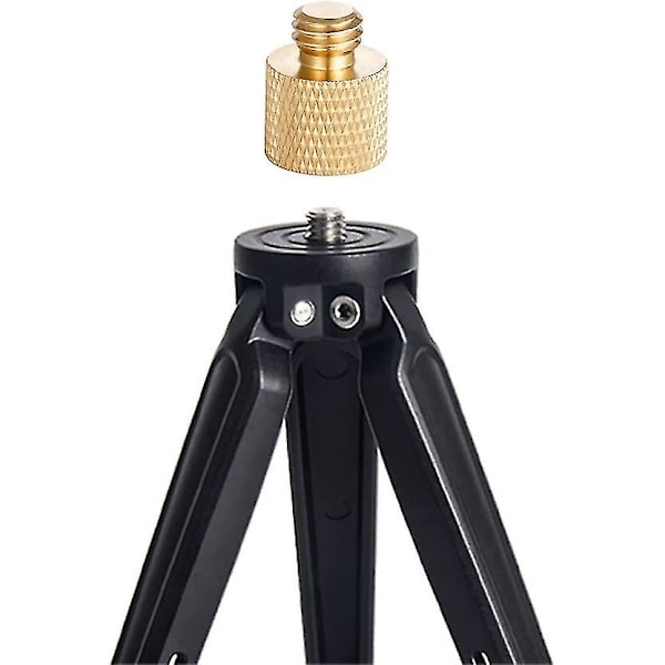 Tripod gevindreduktionsskrue, mikrofonstativadapter mikrofon skrue adapter til kameraovervågning til mikrofonstativ (4 stk., guld) -z