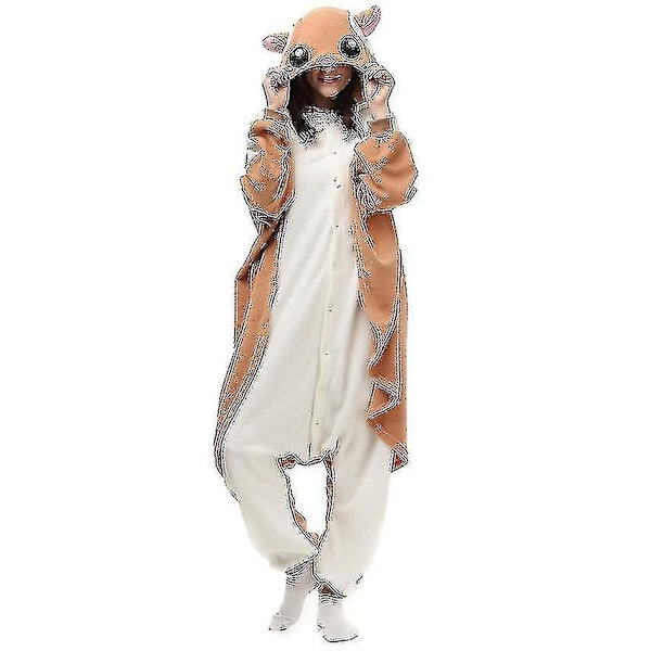 Sarjakuva-animaatio Gengar Yksiosainen Pyjama Vanhempi-lapsi Rento Kotiasu-b flying squirrel L