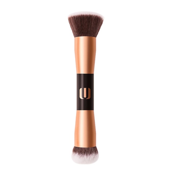 Foundation Makeup Brush Face Blusher Brush Cosmetics Brush Foundation Blush Brush Kosmeettinen sivellin Blending Meikkisivellin Golden 16X5X5CM