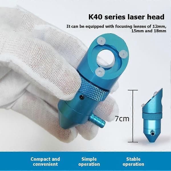 K40 Laserhode 12mm/18mm FL 50.8mm CO2 Laserhode for K40 Lasergraveringskutter