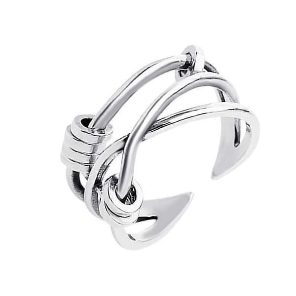 Fidget Ring Anti-angst Uregelmæssigt Design Smart Fingerring til Kvinder