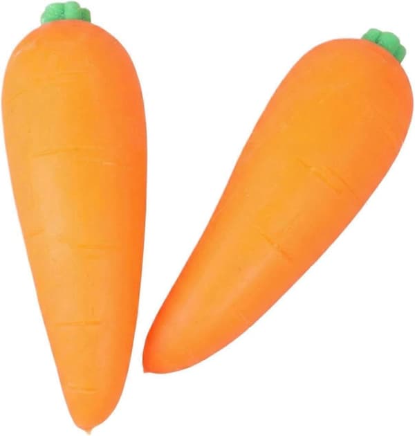 Kæmpe Gulerod Squishy Stressbold, Jumbo Squishy Grøntsag Ultra Squishy og Formbar Langsom Stigning Afslappende Sensorisk Fidget Stress til Angstdæmpning 2pcs