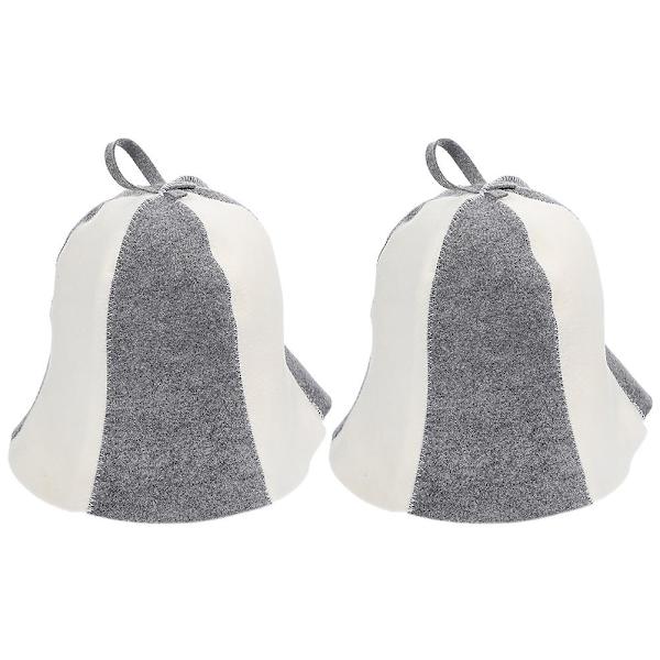 2 st Filt Saunamössor Tjocka Saunamössor Vattenabsorberande Saunamössor Bekväma Saunamössor