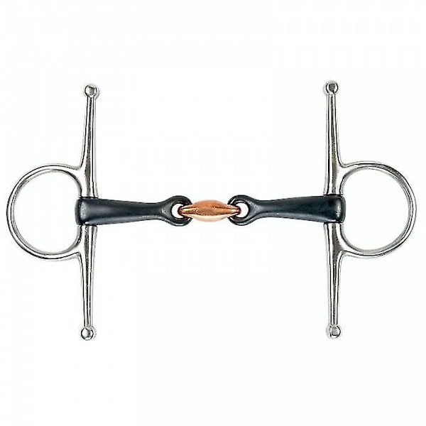 Shires Sweet Iron Lozenge Hestebid med Fuld Kinder Black Silver 5in
