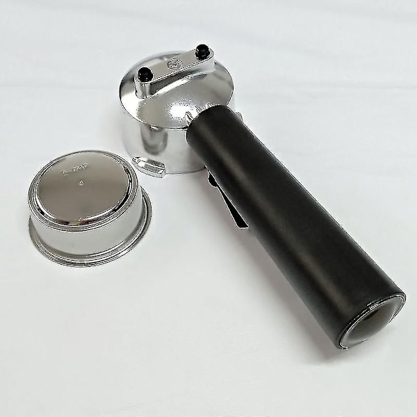 51 mm:n pohjaton kahvin uudelleenkäytettävä suodatin Portafilter Homix-pidikkeelle 60 mm 15-20 baaria espressolle Silver  Black