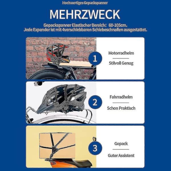 3 Spennestropper, Expander Med Kroker, Lastestropper Med Kroker, Korte