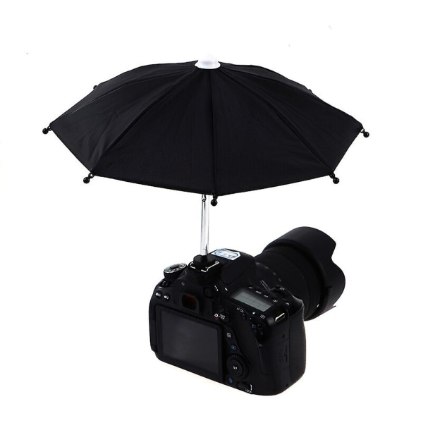 Hot Shoe sateenvarjo/aurinkovarjo, Suojaa kameraa sateelta, lintujen jätöksiltä, ​​auringonvalolta, lumelta, kameran sateenvarjo, vedenpitävä kameran lisävaruste