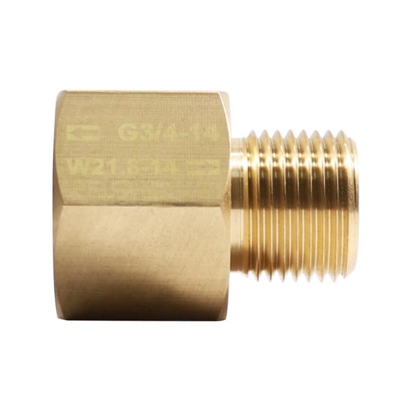 Co2 Cylinder Stream Gevind konverterer Adapter Match Quooker Cube Tank hun G3/4 til han W21.8 Gold