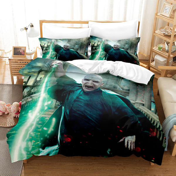 Harry Potter Tryckt Sängklädesset Påslakan Täcke Örngott Barnpresent 17 140*210