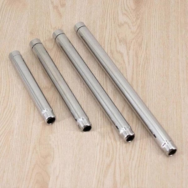 Brusehovedforlængerrør i rustfrit stål, justerbar brusearm 8in(20cm)