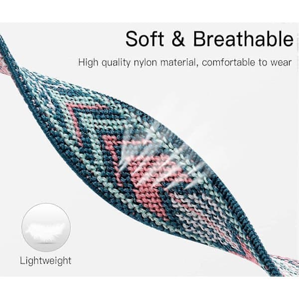 3-pack elastiska nylonarmband kompatibla med Fitbit Versa 3/Sense
