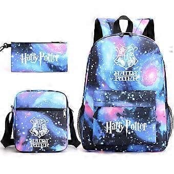 Harry Potter School Bag Backpack Pencil Case Shoulder Bag Three-Piece Set _12[JUN]