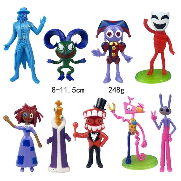 The Amazing Digital Circus Figure Set Toy Jax Pomni Caine Ragatha Figurines Set Home Decoration Gifts C